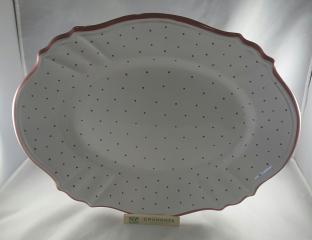 Gmundner Keramik-Platte oval barock 43
